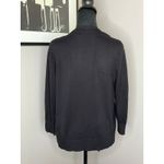 Ellen Tracy Front Button Long Sleeve Cardigan Sweater Womens Black Size Med Photo 4