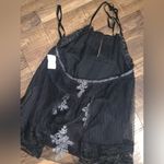 Anna Sui Lace  black halter top 269$ designer y2k boho spring rare classic blouse Photo 8