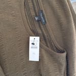 Talbots NWT!  Classic Burnt Olive Pucker Knit Short Puff-Sleeve Top Size XL Photo 1