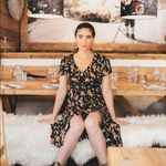 Umgee  Floral Print Short Sleeve Button Up V-Neck Midi Dress with‎ Crochet Trim Photo 3