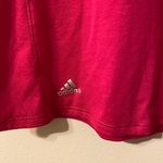 Adidas Womens Pink  Golf 4-Button Polo Shirt Silver‎ Logo Size XL Photo 1