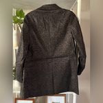 ALLSAINTS NWT Aleida Lux Blazer, black with metallic accents, size 0. Photo 2