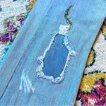 Vintage Y2K Bebe Distressed Patchwork Embroidered Jeans Blue Size 29 Photo 10