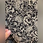 Maggy London Vintage Elegant Black & Tan Floral Button Down Midi Dress Size 12 Photo 3