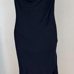 NBD Black Draped Dress Small Photo 0