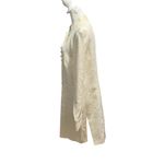 Adrianna Papell  Cream Brocade Stand up collar Jacket size 14 Photo 2