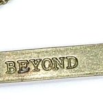 Handmade Infinity & Beyond Gold-Tone Reversible Necklace Photo 4