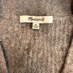 Madewell  Grey Ribbed Lyle Henley Cardigan Sweater Size XS Photo 3