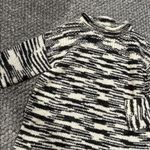 Ecote Creme Grey Heathered Knit Wool Blend Mock Neck Sweater Size Medium Photo 3