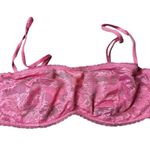 Victoria's Secret VICTORIA’S SECRET Angels Lace Bandeau Bra - Pink NEW Size 34C Photo 6