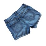 Womens J Crew Merrill Mid Rise Medium Wash Cuffed Denim Jean Shorts Photo 4