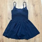 AERIE | Offline Smocked Navy Blue Athletic Athleisure Workout Skort Dress, S Photo 4