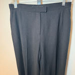 Lafayette 148 Dress Pants Black Silver‎ Stripe Wool Size 8 Petite Photo 1