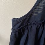 Hollister  cute navy bow ruffle racer back tank Photo 4