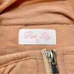 Pink Lily Quilted Full Zip Sleeveless Vest Large L Dusty Mauve Pink Cotton Photo 3