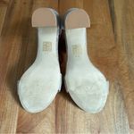 Jeffrey Campbell  “Lindsey” Suede Sandal Taupe Block 4" High Heel Ankle Strap 9 Photo 5
