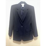 Worthington Blazer Womens Size 6 Navy Blue Career Office Business Jacket‎ Photo 5