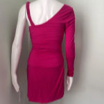 Alana Eve Raspberry Chloe One Sleeve Mini Dress size small Pink Photo 12