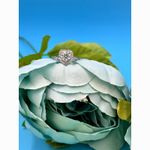 1 carat Moissanite Heart Shaped Cut Ring Moissanite Accents 8 Silver Photo 4