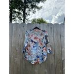 One World Live And Let Live Womens 3/4 Sleeve Top Size Small Spring White Photo 7