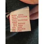 Vintage Drizzle Trench Coat Sz 8 Grey Snake Skin Double Breasted 90's Grunge Gray Photo 9