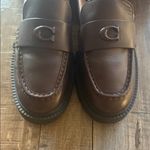 Coach  women Dark Brown Leather Loafers Photo 2