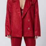 SLA The Label Red Paloma Sparkle Blazer Red Size XXS Photo 0