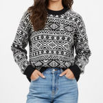 Abercrombie & Fitch Oversized Fair Isle Knit Sweater – Women’s Size Small Photo 0