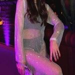 ZARA BLOGGER’S FAV|  SILVER RHINESTONE MESH DRESS Photo 0