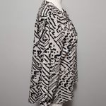 Britt Ryan  beige black animal print blouse size xl Photo 2