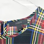 J.Crew Edie Tartan Plaid Ruffle Blouse 00 Photo 4