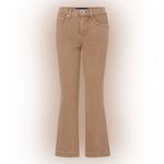 Veronica Beard  High Rise Carson Ankle Flare Brown Jeans Photo 2