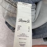 Denim & Co Denim Red Side Stripe Mini Denim Jean Skirt Size 6 Photo 5