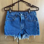 Levi's 501 Originial High Rise Women’s Dark Wash Jean Shorts Photo 2