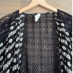 Aeropostale  Black & White Crochet Back Shrug One Size Photo 2