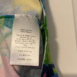 Talbots ‎ Women's Floral Square Neck Short Sleeve Knit Sweater Top Size S Photo 4