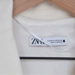 ZARA Collared Plunge Blazer Dress Stretch Wool Blend in Cream Ivory Women's XS Photo 8