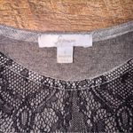 Soprano  Gray Lace Trim Sleeveless Top Made in USA Photo 3