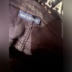 American Eagle Super Stretch Jean Sz 8 Distressed Black Soft Denim Mid Rise EUC Photo 3