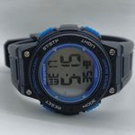 Marathon chrono alarm ladies digital 38mm watch blue black tone 50M WR Photo 0