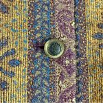 Talbots  Tapestry Button Vest Abstract Size 12 Brown Photo 3