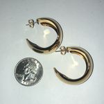 Vintage Chunky Retro Boho Gold Hoop Earrings Photo 3