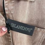 BLANK NYC  NWT Garment Dye Acid Wash Twill Shirt Jacket in Stoned Size Medium Photo 5