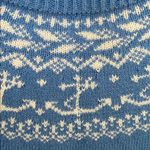 Vintage Handmade Cottage Core Cardigan Large Blue Photo 2