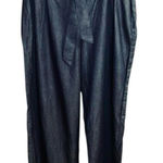 NWT New York & Company Soho Dark Blue Paperbag Waist Jeans Sz 14 Photo 0