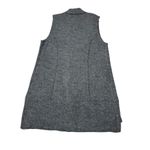 Tahari Gray Merino Wool Vest Size L | Longline Sleeveless Jacket Photo 2