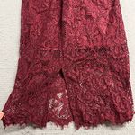 Bardot Burgundy Maroon Red Lace Sweetheart MIDI Cocktail Formal Dress Size XS 4 Photo 5