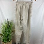 Beach Lunch Lounge Linen Blend Giavanna Sailing Tan & White Pants XS Photo 3