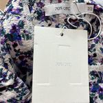 70/21 Off-Shoulder Floral Print Puff Sleeve Crop Top Size XS NEW Photo 4