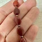 Burnt orange beaded vintage necklace Photo 2